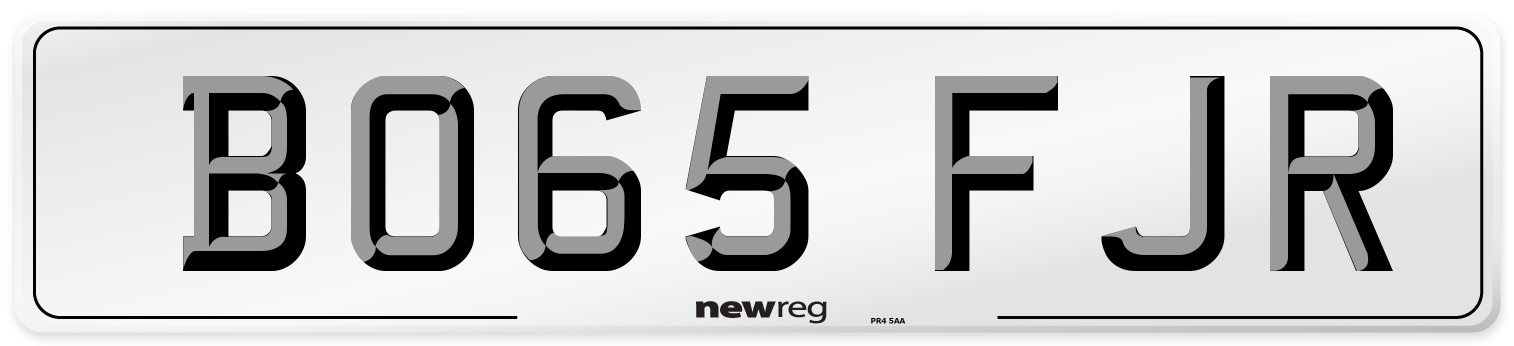BO65 FJR Number Plate from New Reg